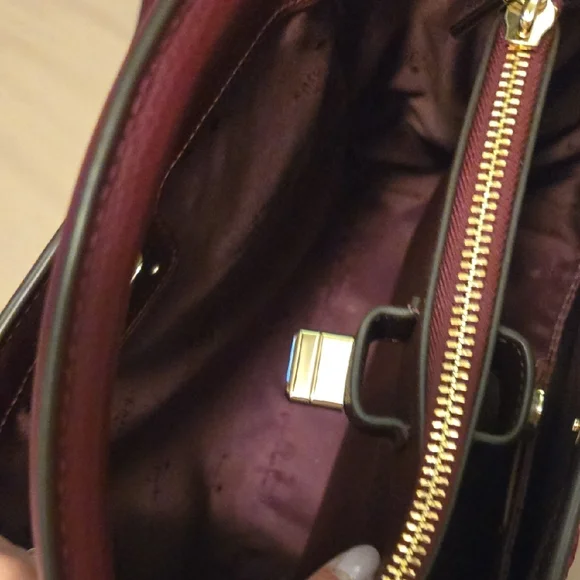 Kate Spade Floral Embroidered Shoulder Bag - Burgundy - Picture 9 of 11